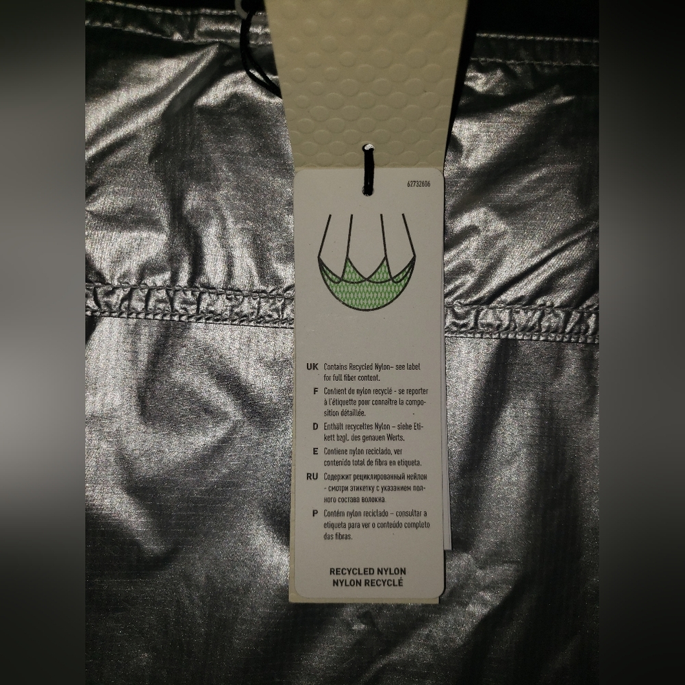 Adidas Stella McCartney black Silver windbreaker reflective Jacket - Picture 15 of 16